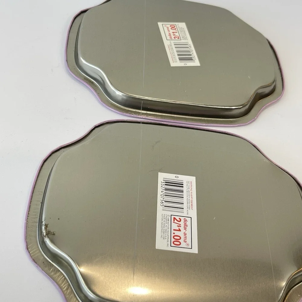 Action Industries, Inc.‎ Designs Vintage Duck Tin Trinket Trays Set Of 2 1986